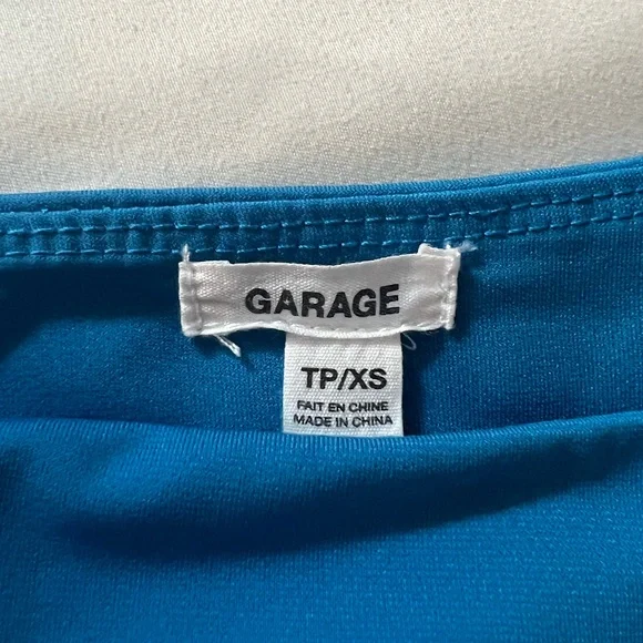 ⭐️ GARAGE Square Neck Halter Beautiful Blue Tie- Back Cami! - Picture 10 of 10